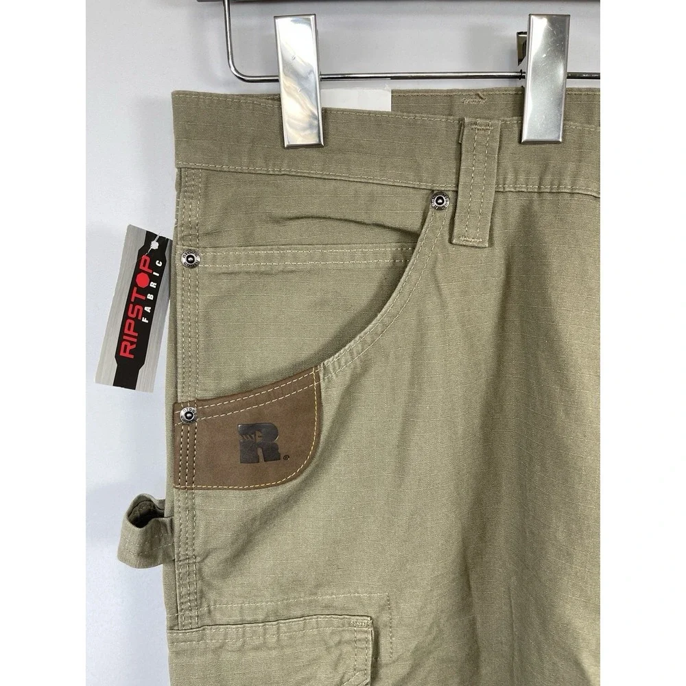 Wrangler Mens Riggs Workwear Ripstop Ranger Cargo‎ Pants Size 40X30 Bark Relaxed